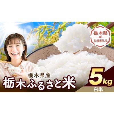 ふるさと納税 野木町 栃木ふるさと米 白米 5kg 栃木県 野木町[1-5日以内][栃木県共通返礼品]