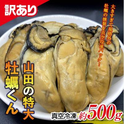 ふるさと納税 山田町 [訳あり]山田の特大牡蠣くん 約500g
