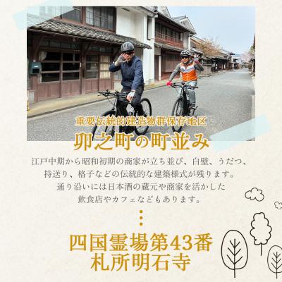 ふるさと納税 西予市 <ジオをまるごと楽しむE-BIKEライドツアー 宇和盆地編> サイクリング2名