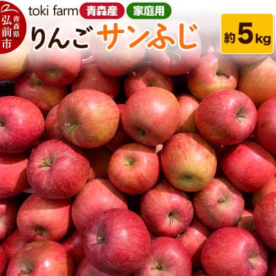 ふるさと納税 弘前市 [26年11月中旬〜発送]りんご サンふじ 約5kg 家庭用|24_tkf-040501