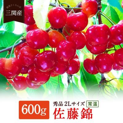 ふるさと納税 湯沢市 三関産さくらんぼ「佐藤錦」600g 秀2L[B9-7802]