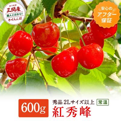ふるさと納税 湯沢市 三関産さくらんぼ「紅秀峰」600g 秀2L以上[H7801]