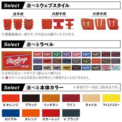 ふるさと納税 三宅町 ローリングス (Rawlings) 硬式 HOH JAPAN スペシャル オーダー グローブ グラブ |  | 01