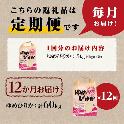 ふるさと納税 滝川市 《令和8年産新米》12ヵ月連続お届け!ゆめぴりか5kg 特A 銘柄 ブランド米 精米 北海道 定期便 |  | 03