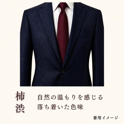 ふるさと納税 飯山市 [内山紙]和紙でできたネクタイピン[柿渋]1本
