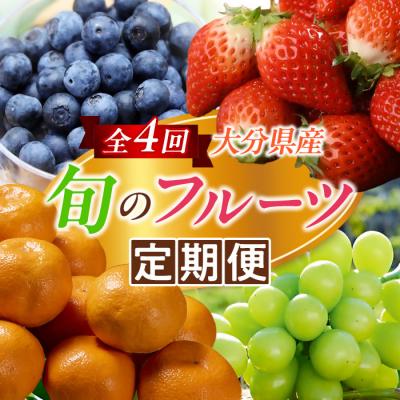 ふるさと納税 大分市 大分県産 旬のフルーツ定期便 <計4回お届け>_T10100