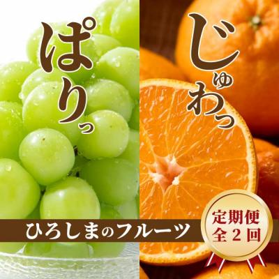 ふるさと納税 三原市 [三原・世羅共通返礼品]シャインマスカット 不知火[2回定期便]数量限定☆先行受付 [T13]