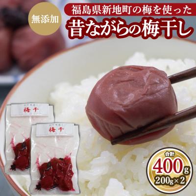 ふるさと納税 新地町 昔ながらの梅干し <選べる内容量> 200g×2パック