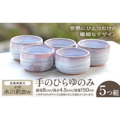 ふるさと納税 笠岡市 手のひらゆのみ 5つ組 吉備焼窯元[45日以内に出荷予定(土日祝を除く)]岡山県 笠岡市