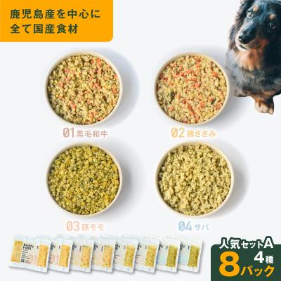ふるさと納税 鹿児島市 Buddy FOOD 人気セットA 4種8パック K390-003_01