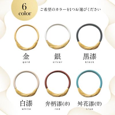 ふるさと納税 京都市 【寺島保太良商店】絲 tabane ブレスレット<金>|京都 伝統工芸 ブランド アクセサリー 人気 |  | 03