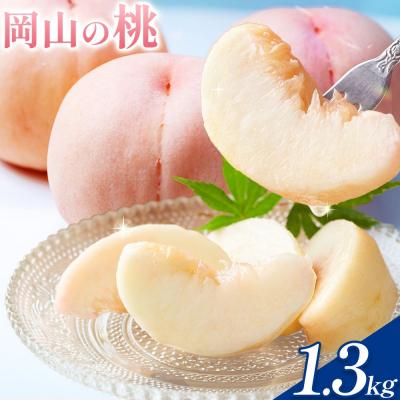 ふるさと納税 笠岡市 [2027年発送]岡山の桃 約1.3kg[2027年6月下旬〜9月上旬頃出荷]岡山県 笠岡 白桃