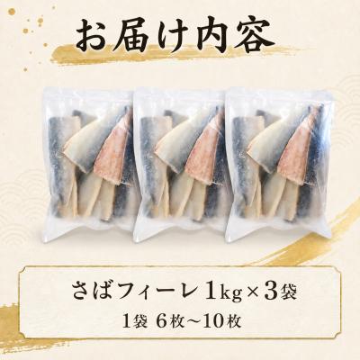 ふるさと納税 下関市 【7営業日以内発送】訳あり さばフィーレ 無塩 骨取り 3kg NV005 |  | 02