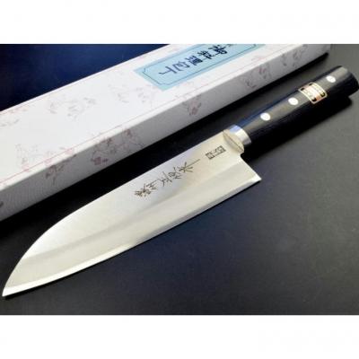 ふるさと納税 関市 濃州正恒作 DPクラッド 丸口金付 三徳包丁165mm(C-121M)