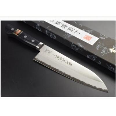 ふるさと納税 関市 [濃州正恒作]青紙鋼 黒合板柄 口金付 三徳包丁165mm(CA-801M)