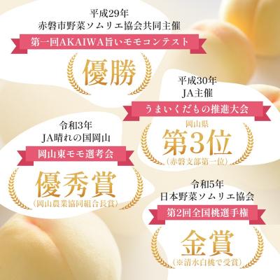 ふるさと納税 赤磐市 桃 2027年 先行予約 清水 白桃 をお届け!3玉 約