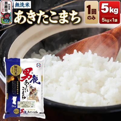 ふるさと納税 男鹿市 あきたこまち 無洗米 5kg 令和7年産|23_aso-030501