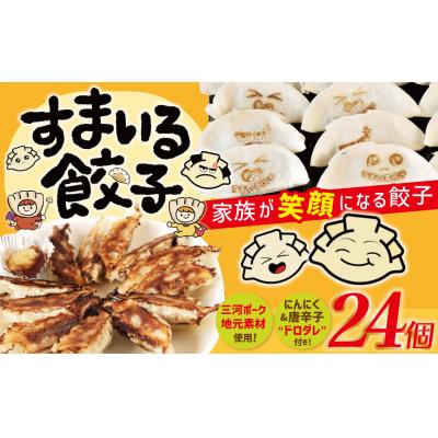 ふるさと納税 碧南市 ≪家族が笑顔になる餃子≫『すまいる餃子』 24個 餃子 ぎょうざ 三河ポーク