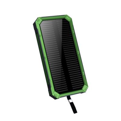 ふるさと納税 名古屋市 [グリーン]モバイルバッテリー 15000mAh 2in1 ソーラーパネルを搭載