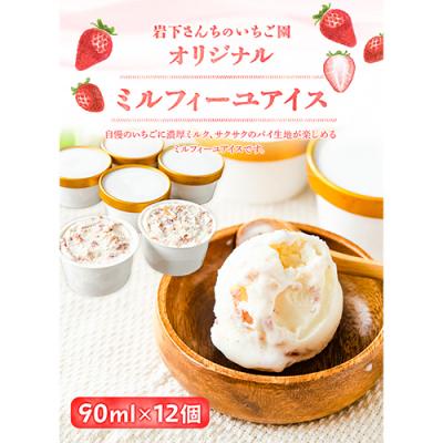ふるさと納税 _南阿蘇村 オリジナルミルフィーユ アイス 90ml×12個[60日以内に出荷予定(土日祝除く)]