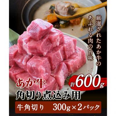 ふるさと納税 _南阿蘇村 あか牛 角切り煮込み用 600g(300g×2パック) [60日以内に出荷予定(土日祝除く)]