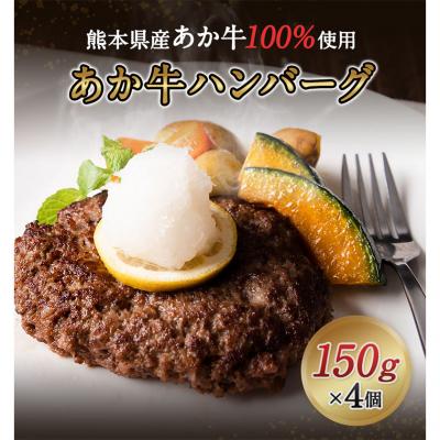 ふるさと納税 _南阿蘇村 あか牛 ハンバーグ4個入り 150g×4個 [60日以内に出荷予定(土日祝除く)]
