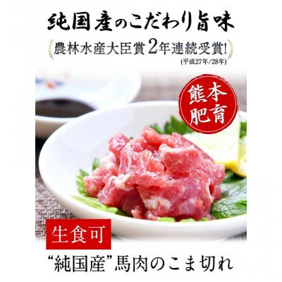 ふるさと納税 _南阿蘇村 [熊本肥育]馬肉のこま切れ400g[30日以内に出荷予定(土日祝除く)]