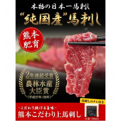 ふるさと納税 南阿蘇村 馬刺し 国産 上赤身 100g×6セット[7-14日以内に出荷予定(土日祝除く)]