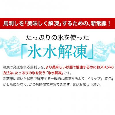 ふるさと納税 南阿蘇村 馬刺し 国産 上赤身 100g×3セット《30日以内に出荷予定(土日祝除く)》 |  | 03