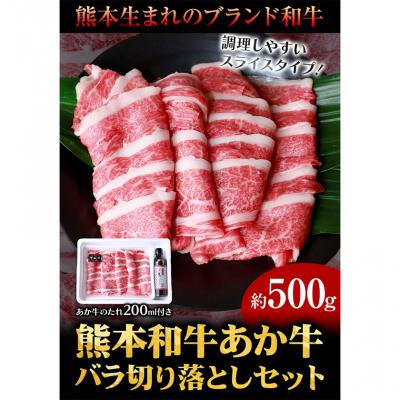 ふるさと納税 _南阿蘇村 肉 和牛 あか牛バラ切り落としセット 500g [60日以内に出荷予定(土日祝除く)]
