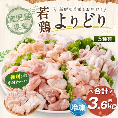 ふるさと納税 薩摩川内市 鹿児島県産若鶏よりどり 約3.6kgセット 若鶏 鶏肉 チキン AS-894