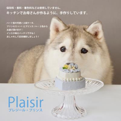 ふるさと納税 世田谷区 [ペットフード] ハート型のケーキ★プリンス Plaisir[Kitchen Dog!]