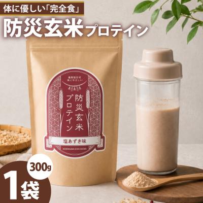 ふるさと納税 気仙沼市 KGG防災玄米プロテイン 300g 塩あずき味 植物性高タンパク質 