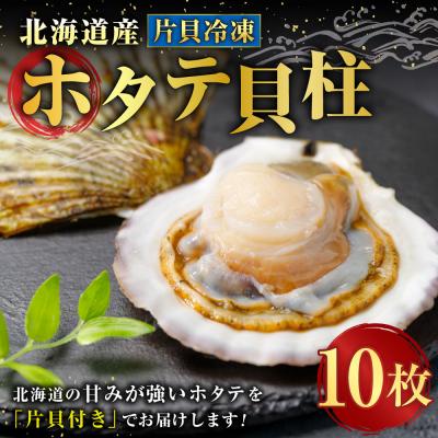 ふるさと納税 釧路市 北海道産 ホタテ貝柱 片貝冷凍 10枚