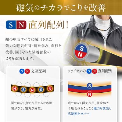 ふるさと納税 京都市 【ファイテン】RAKUWA磁気チタンネックレスブラック/メタリックブラック<50cm> |  | 01