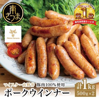 ふるさと納税 南さつま市 [マイスター山野井]ポークウインナー 500g×2P 計1kg