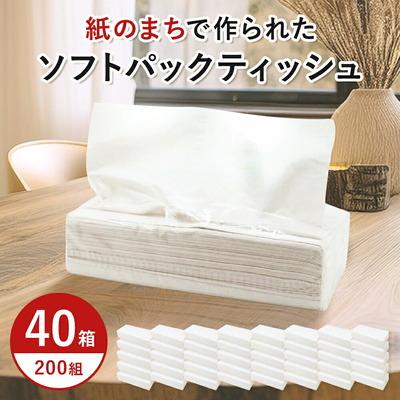 ふるさと納税 四国中央市 イットコ 詰め替えティシュ ソフトパック 200 ダブル 40P