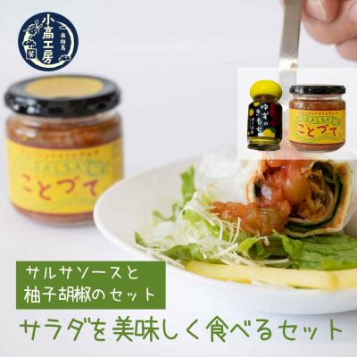 ふるさと納税 南相馬市 サラダを美味しく食べるセット(サルサソース・柚子胡椒) 小高工房 aq004-aa