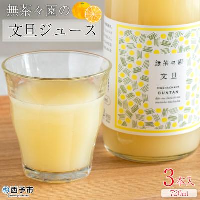 ふるさと納税 西予市 <無茶々園の文旦ジュース 720ml×3本> 柑橘 果物 オレンジ 文旦 えひめ 愛媛