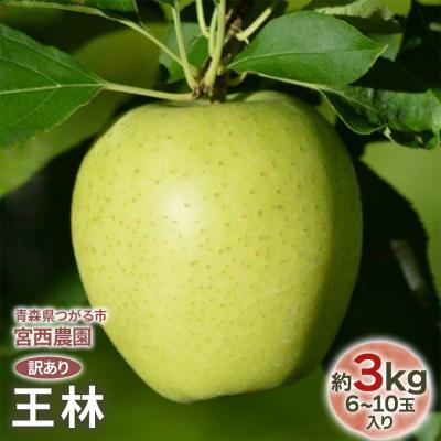 ふるさと納税 つがる市 [訳あり] 王林[約3kg 6から10玉入り][1054]