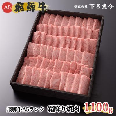 ふるさと納税 下呂市 先行受付[2026年12月発送]飛騨牛A5ランク 霜降り焼肉 1.1kg[39-15(12)]