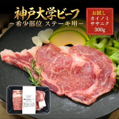 ふるさと納税 加西市 神戸牛 神戸大学ビーフ 希少部位 ステーキ用 お試し 300g[No5698-2784]