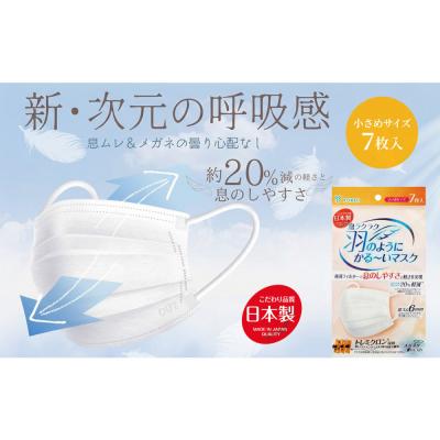 ふるさと納税 名古屋市 息ラクラク 羽のようにかる〜いマスク 小さめサイズ 7枚入り×10袋