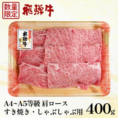 ふるさと納税 東白川村 [数量限定]飛騨牛 肩ロース スライス 400g 霜降り 肉のひぐち
