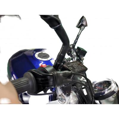ふるさと納税 名古屋市 日米特許取得 熱収縮チューブ付バイク用バックミラー型前後ドライブレコーダー