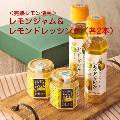ふるさと納税 宗像市 完熟レモン使用素材を味わうレモンジャム&amp;レモンドレッシング(各2本)[アグリCATS]