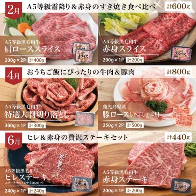 ふるさと納税 南さつま市 【定期便 全6回】情熱牧場 鹿児島県産お肉の定期便 シーズンセレクト |  | 02