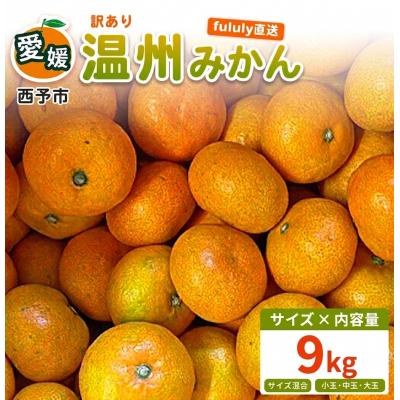 ふるさと納税 西予市 fululy直送 温州みかん 訳あり 約9kgワケアリ サイズ混合 家庭用 果物 フルーツ