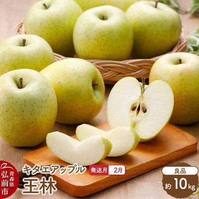 ふるさと納税 弘前市 りんご[27年2月発送]王林[良品]約10kg 先行受付|24_kta-101001b