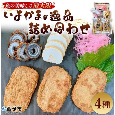 ふるさと納税 西予市 <魚の美味しさ最大限!いよかまの逸品詰め合わせ 4種>魚肉 練り物 鯛皮 すり身 愛媛